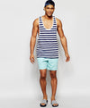 Mid Length Swim Shorts In Turquoise